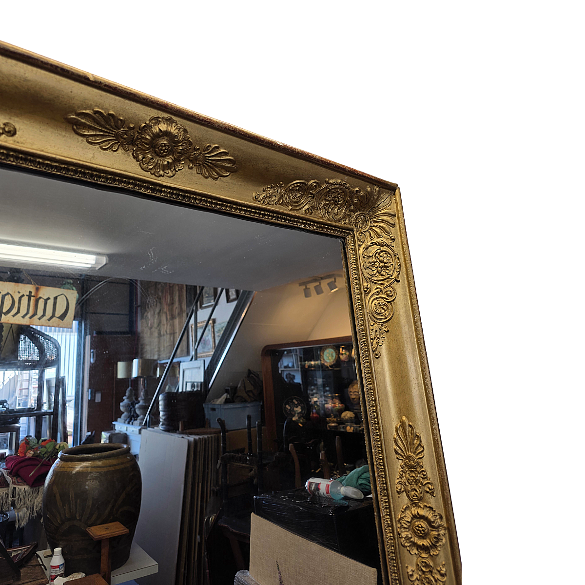 Antique French Gilded Mirror, early 1800s