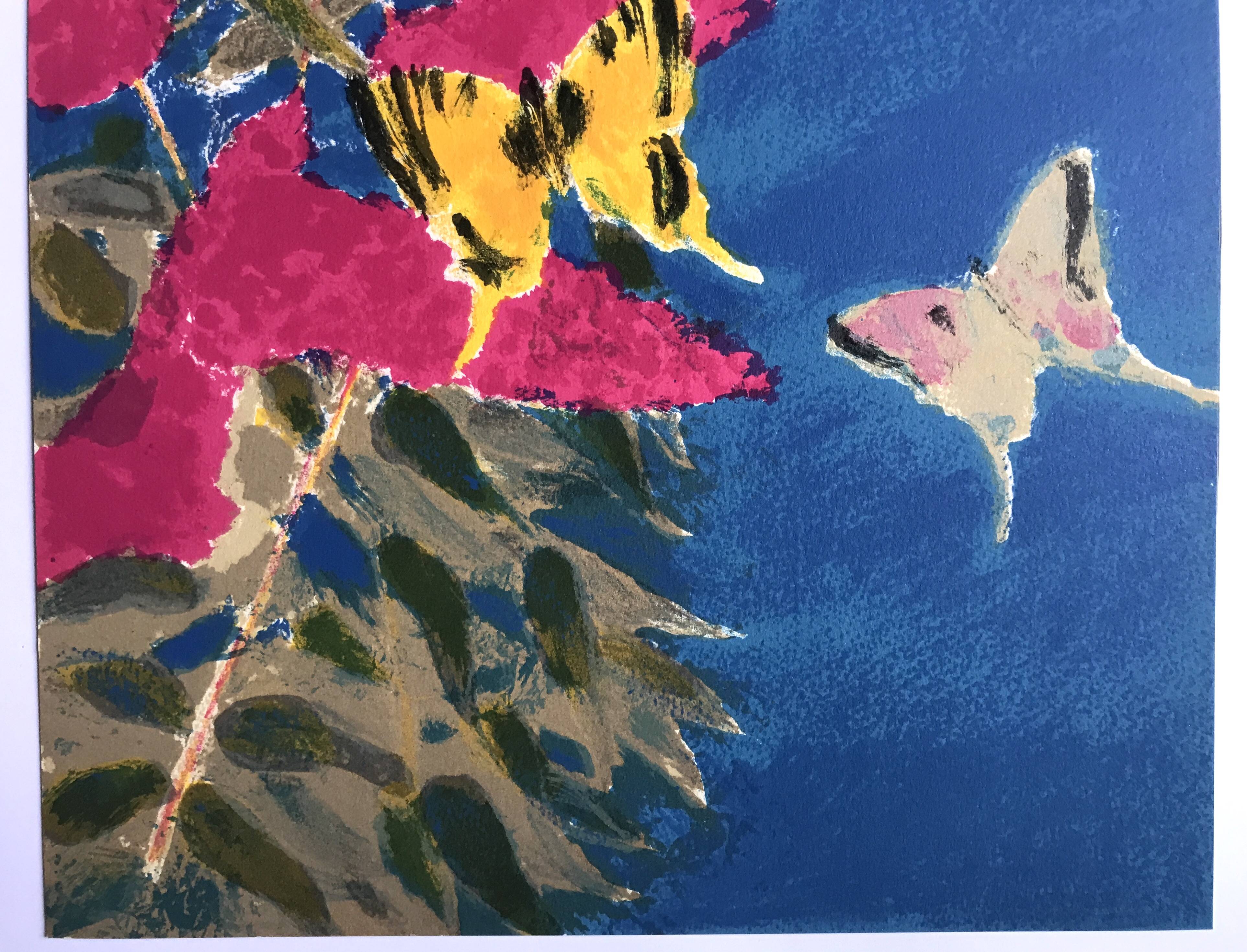 Bernard Cathelin, The Intelligence of Flowers XII, 1988: Original lithograph