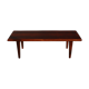 Table basse palissandre et teck massif
