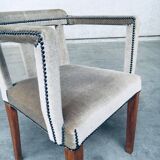 Boudoir Side Chair in Velvet, 1920s