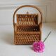 Panier en bois et en osier
