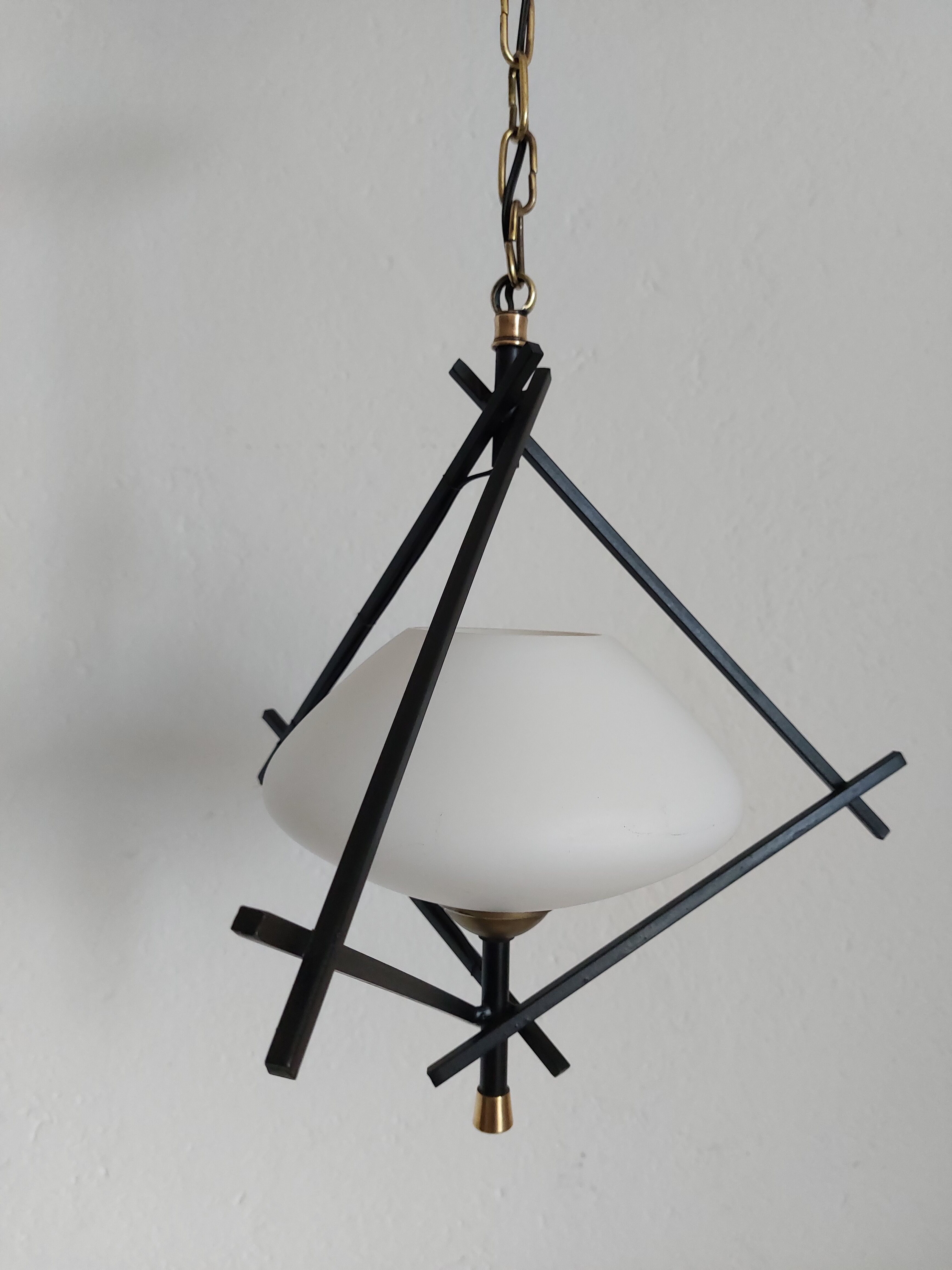 Arlus cage chandelier 60's