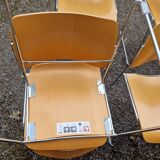 Set of 6 40/4 Home stacking chairs by David Rowland