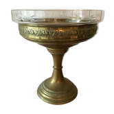 Coupe laiton et verre taille