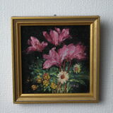 Small old floral paintings