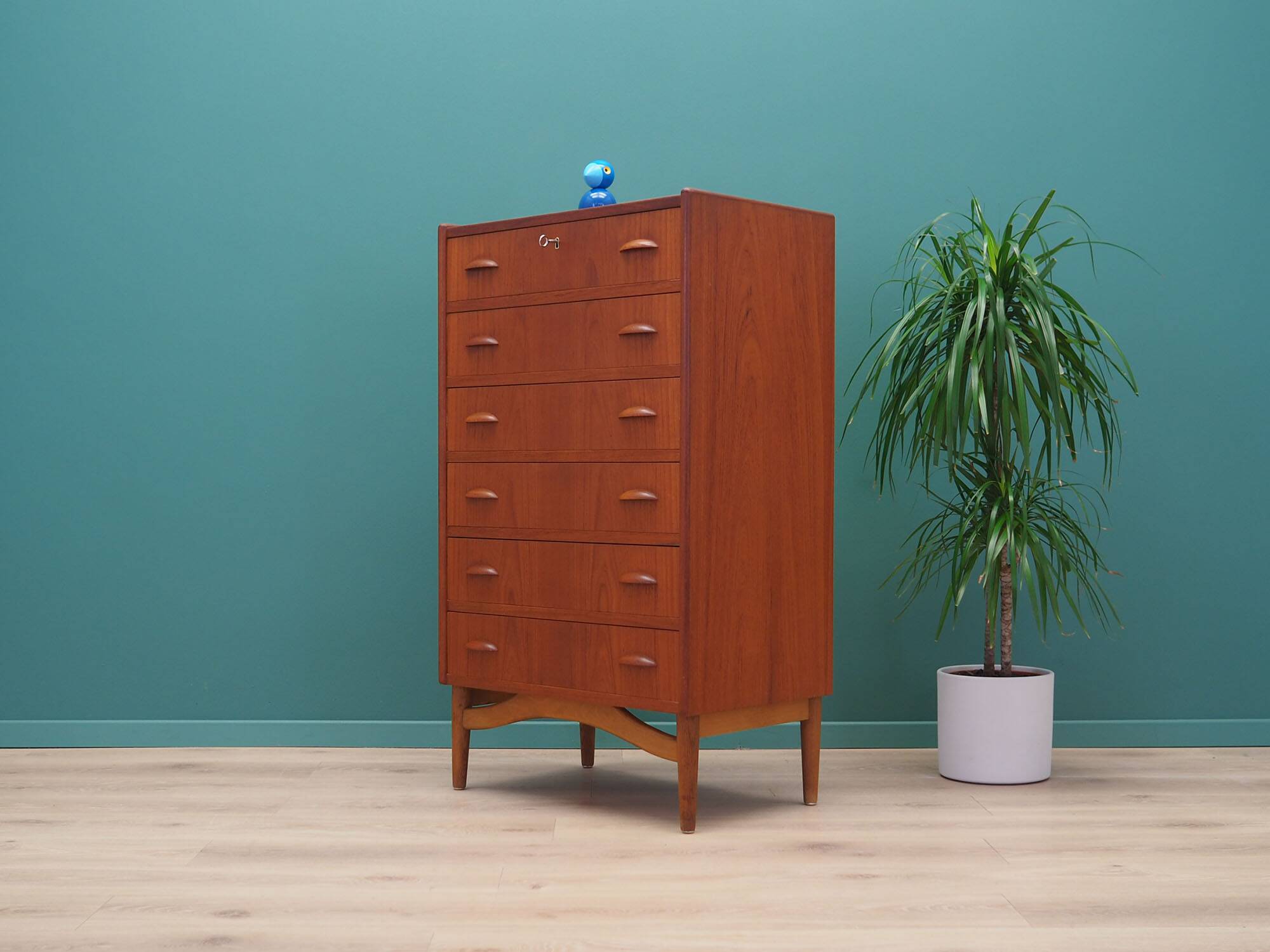 Teak chest of drawers, Danish design, 1970s, production: Denmark