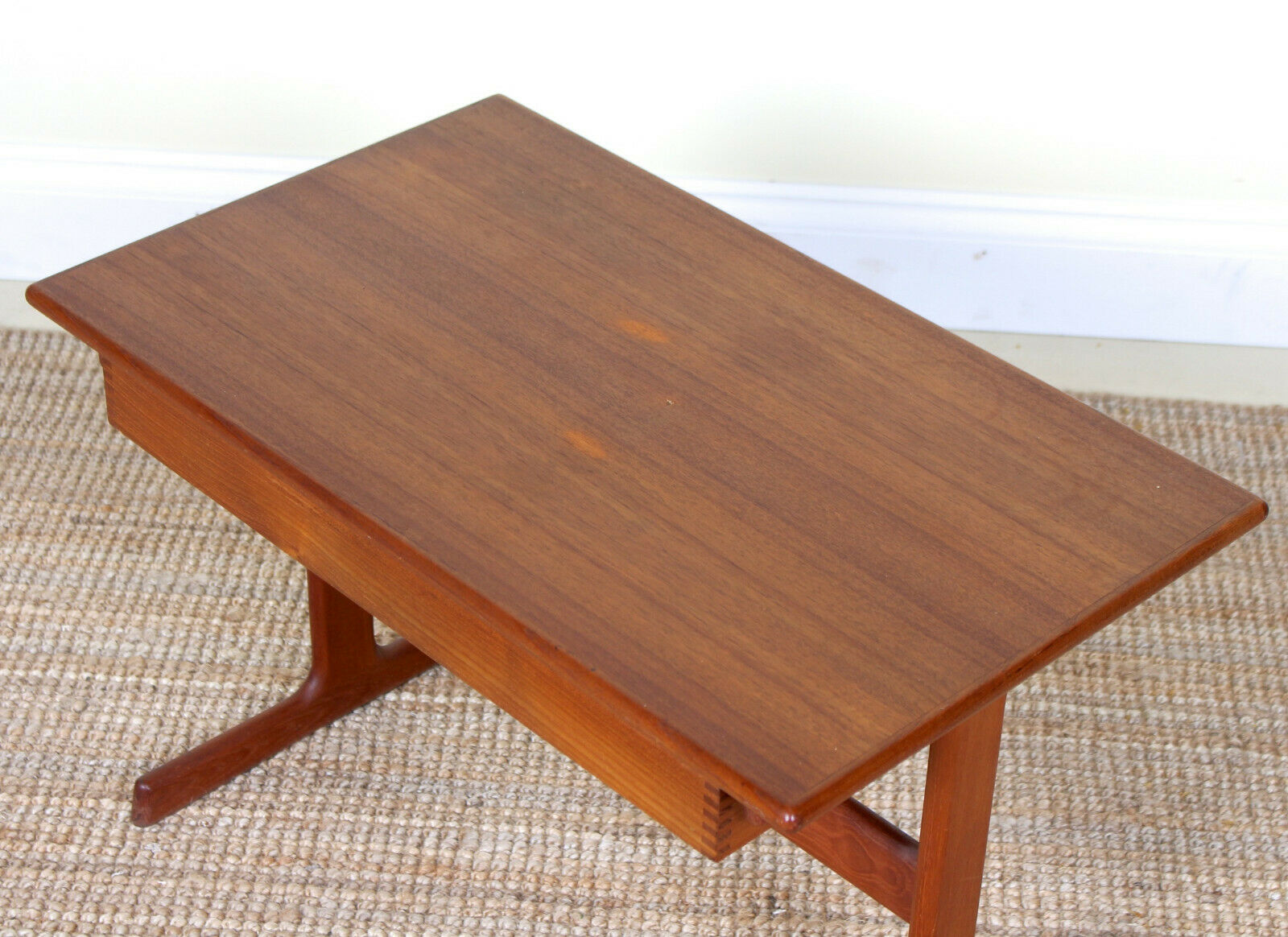 Mid twentieth century Danish teak sewing table