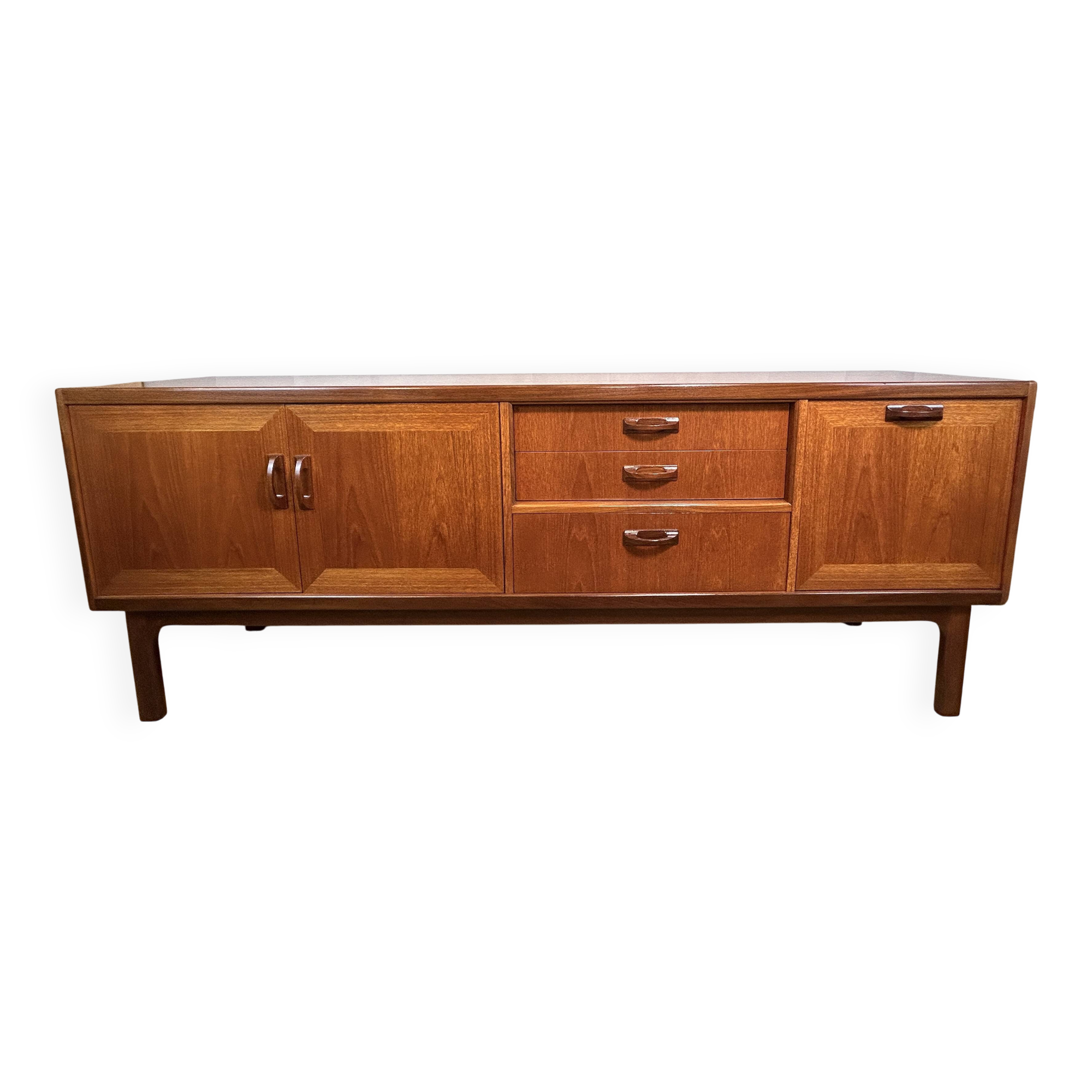 Buffet rétro vintage en teck et afromosia du milieu du siècle par G Plan Sierra Range