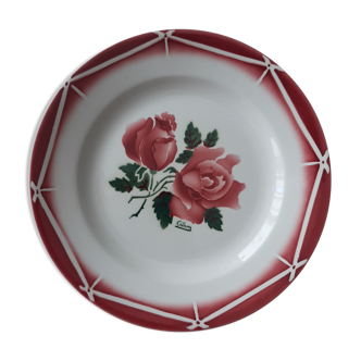 Set of 12 Sarreguemines dessert plates