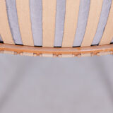 Grey mid century oak armchair by Jan Vanek 1950s Czechia