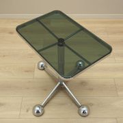 Coffee table on wheels, Italian design, 1970s, manufacturer: Allegri