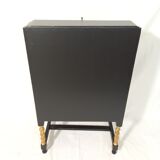 Small secretary with black and gold lid
