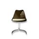 tulip chair in smoked plexiglass and chrome by Boris Tabacoff, design 1970
