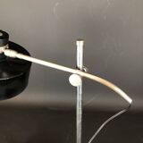 Vintage Italian metal and nickeled brass table lamp from 50s