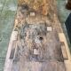 Old beech wood carpenter's workbench – over 100 years old – rustic style