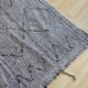 Zanafi Berber carpet in black and white wool