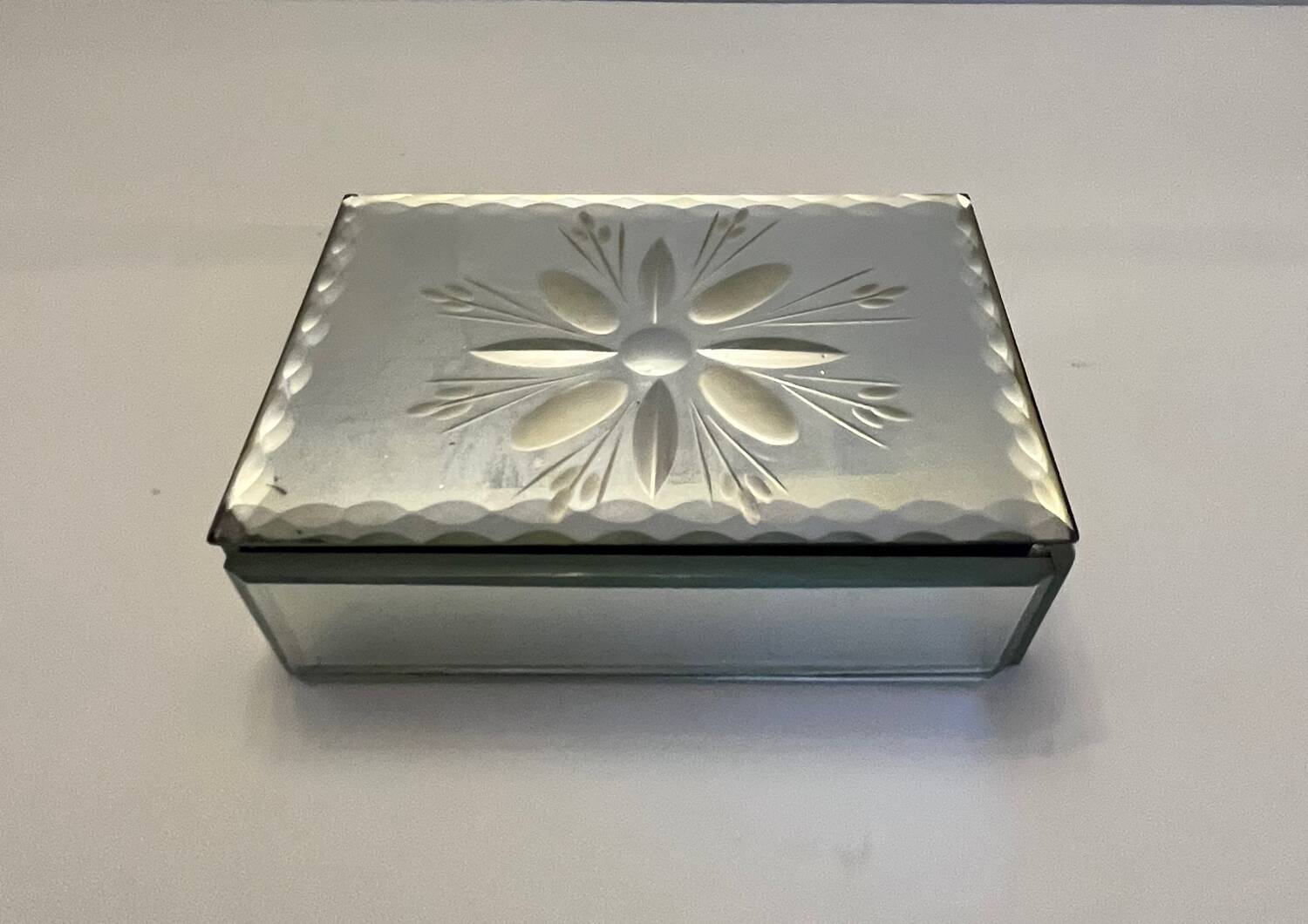Beveled Mirror Jewelry Box