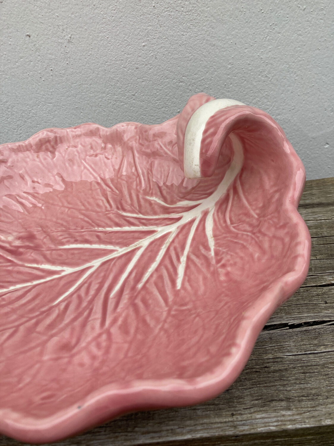 Slip pink cabbage leaf flat empty pocket