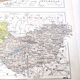 Old map Austria Czechoslovakia Hungary 43x43cm from 1950