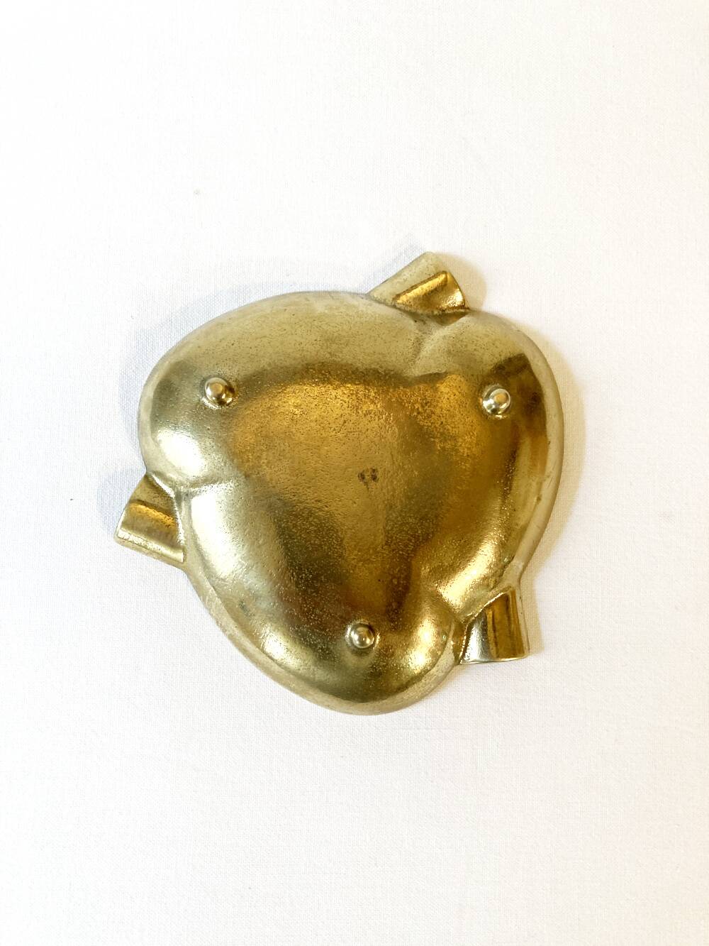 Art Deco brass ashtray