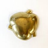 Art Deco brass ashtray