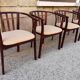 Suite de 4 fauteuils bois vintage années 80