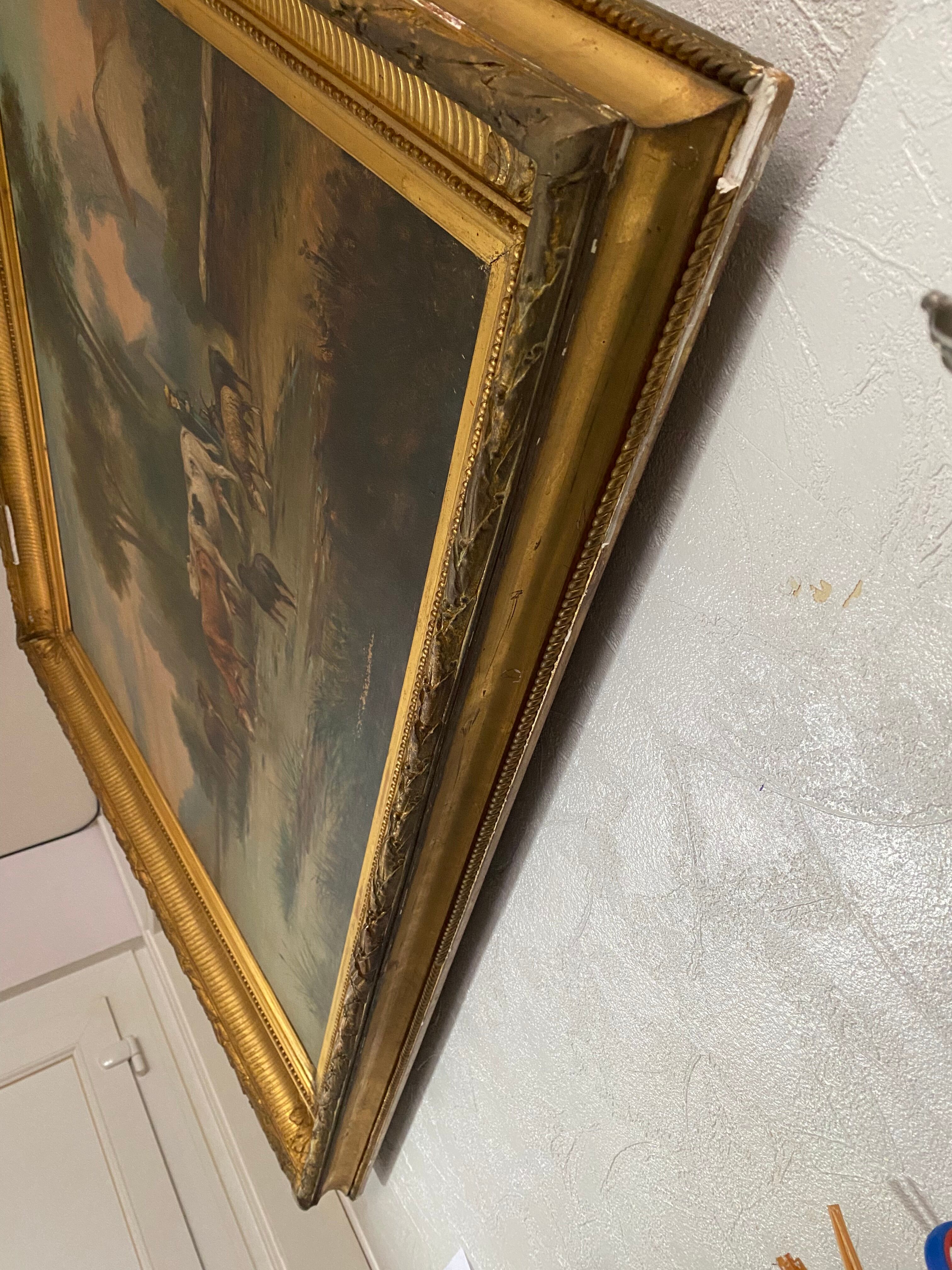 Painting of barbizon style 19 th