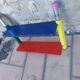 Coat rack and pencil shelf 80'S , Design Pierre Sala
