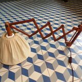 Vintage teak scissor wall light