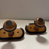 Pair of Wooden Coat Hooks