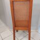 Lot de 6 chaises en bois et cannage, Italie années 1970