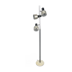 Marble and Metal three arms floor lamp Italy 1960s
