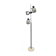 Marble and Metal three arms floor lamp Italy 1960s