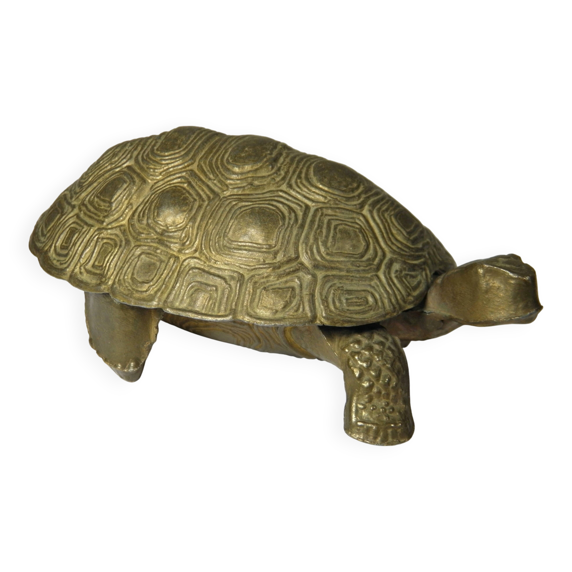 "turtle" ashtray in brass