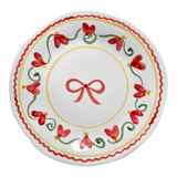 Angel fleur dinner plate rouge