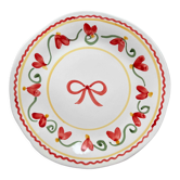 Angel fleur dinner plate rouge