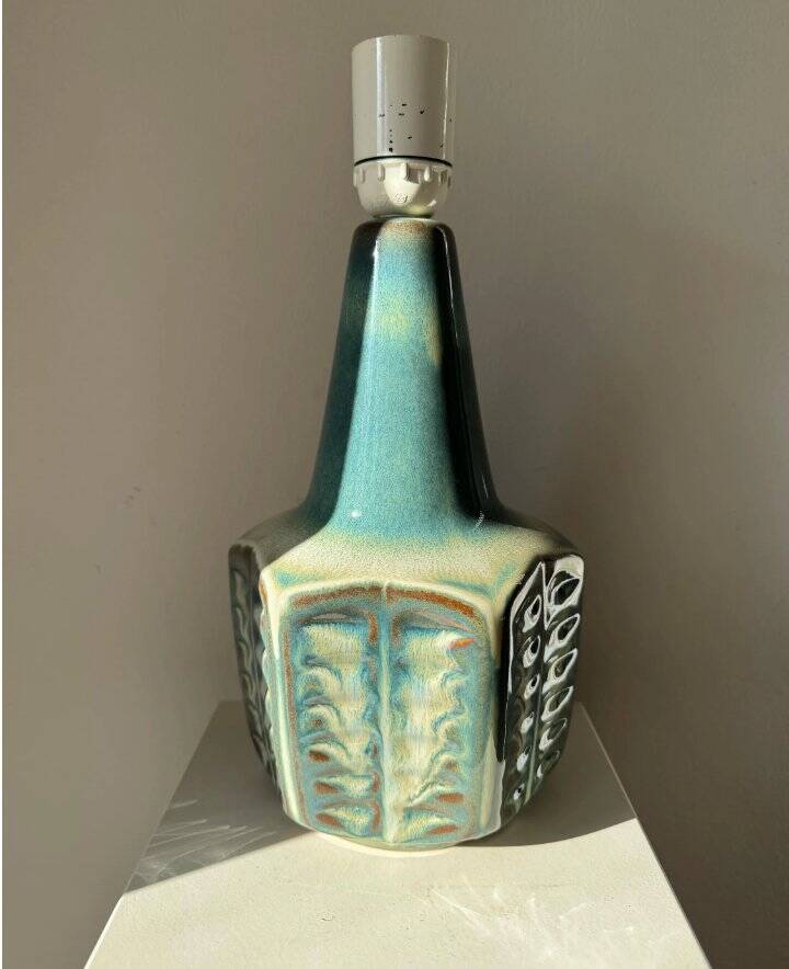 Lampe de table en céramique en forme d'étoile danoise Einar Johansen par Einar Johansen pour Søholm, années 1960.