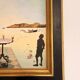 Oil Painting Canvas Solar Table After Salvador Dali Mid Century