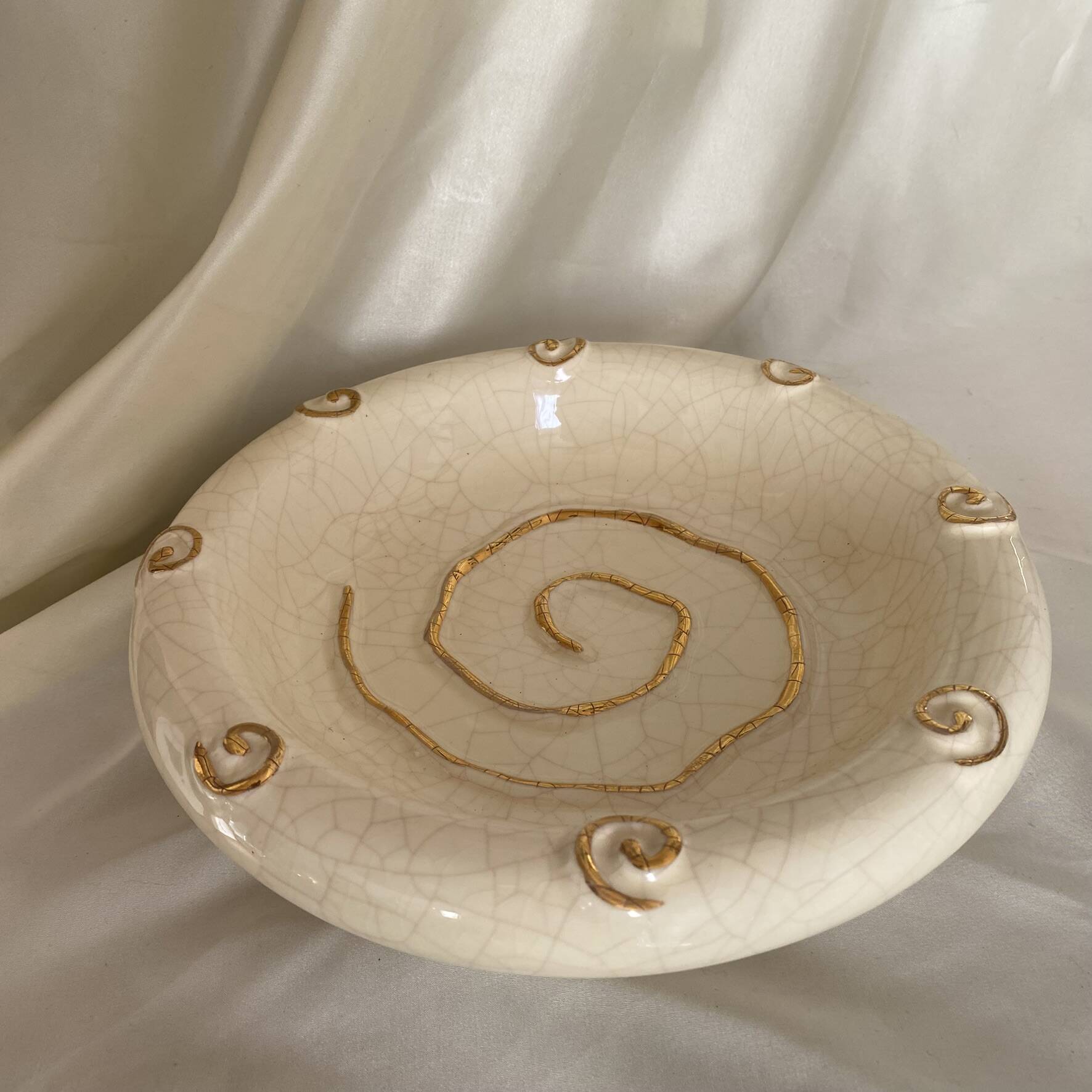 Ceramic vide poche Longwy 25 cm from the 1980s
