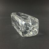 Vase en verre scandinave transparent Sommerso signé par Nils Landberg pour Orrefors, Suède, années 1960