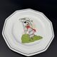 3 octagonal Art Deco plates in Médicis porcelain