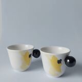 Set ensemble petit déjeuner tasses et bol design Constance Guisset