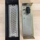 Wall lamp 50s, metal and molded glass