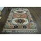 1970s Vintage Turkish Handmade Wool & Cotton Pink Area Rug 165x219