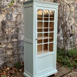Antique celadon glass Parisian wardrobe H162