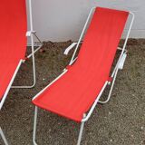 Pair of 60s sunbeds