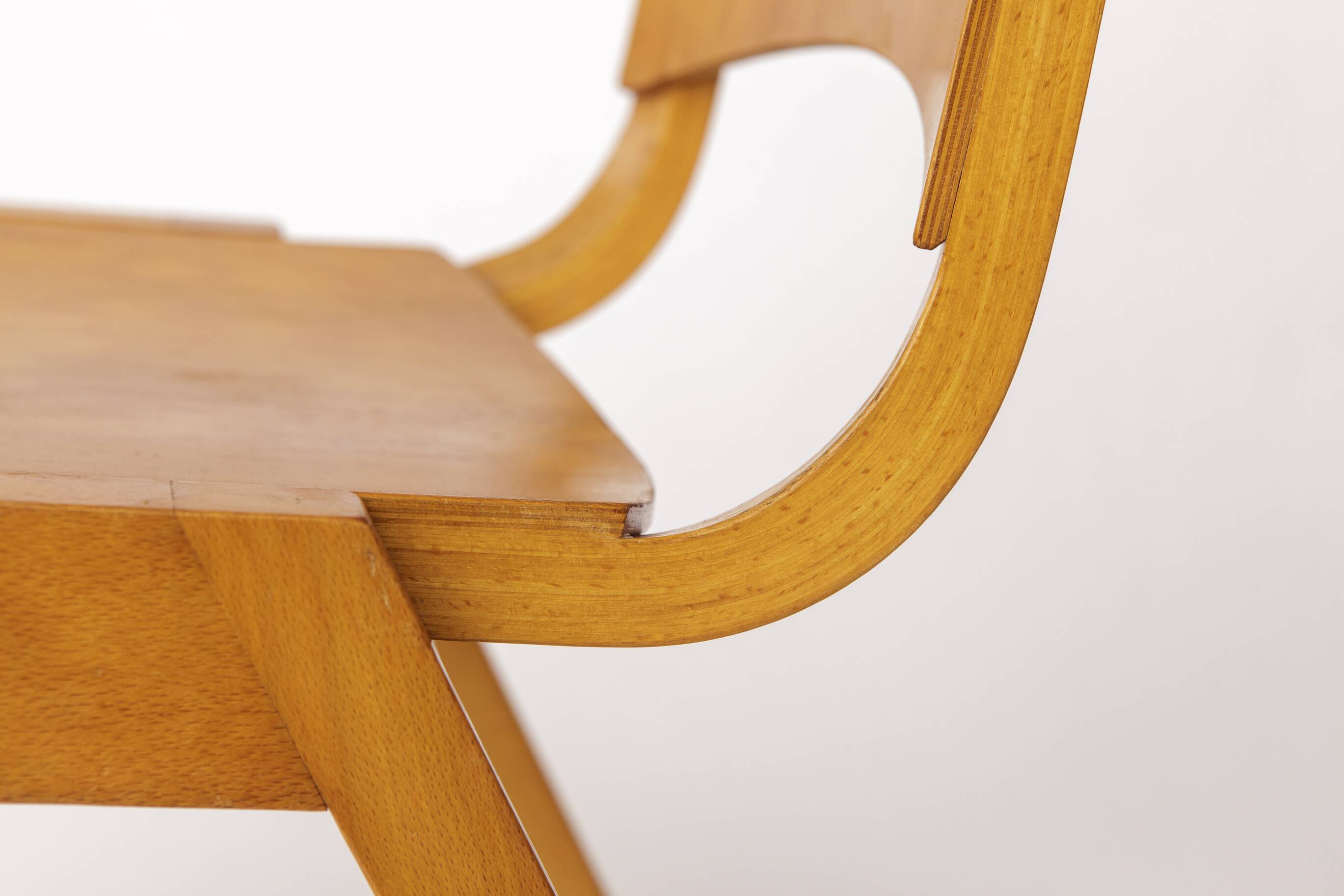 Set of 6 Wilkhahn Stackable Chairs – Beech Wood – Germany 1970s – Vintage