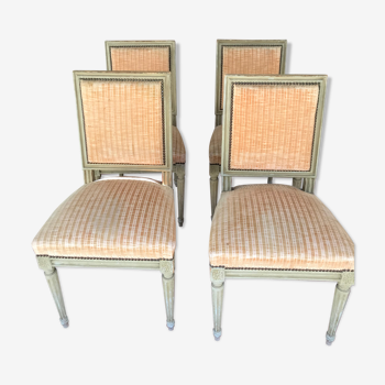 4 chaises de style Louis XVI