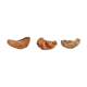 Set of 3 bowls in organic burl wood from Swedish folk art, circa 1960-1970.