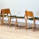 A set of four chairs in light oak (Theo chairs by Chorus)